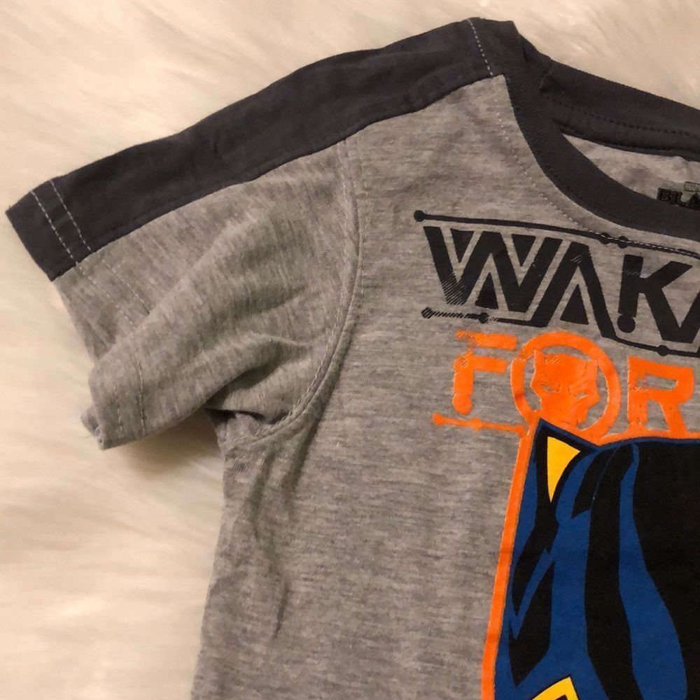 Marvel Black Panther Wakanda Tee Shirt New With Tags Little Boys Size 4 - Picture 2 of 14